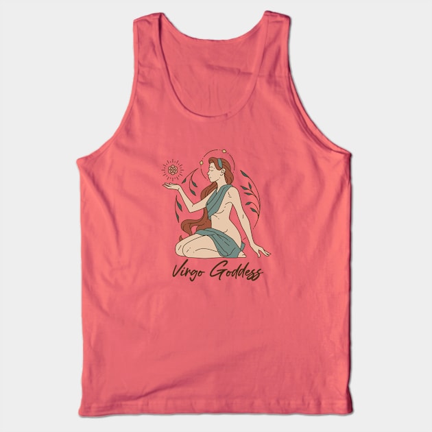 Virgo Goddess Tank Top by Garden Avenue Designs